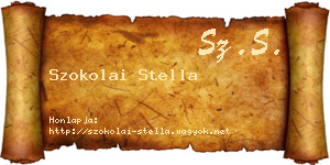 Szokolai Stella névjegykártya